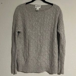 Gray cashmere sweater